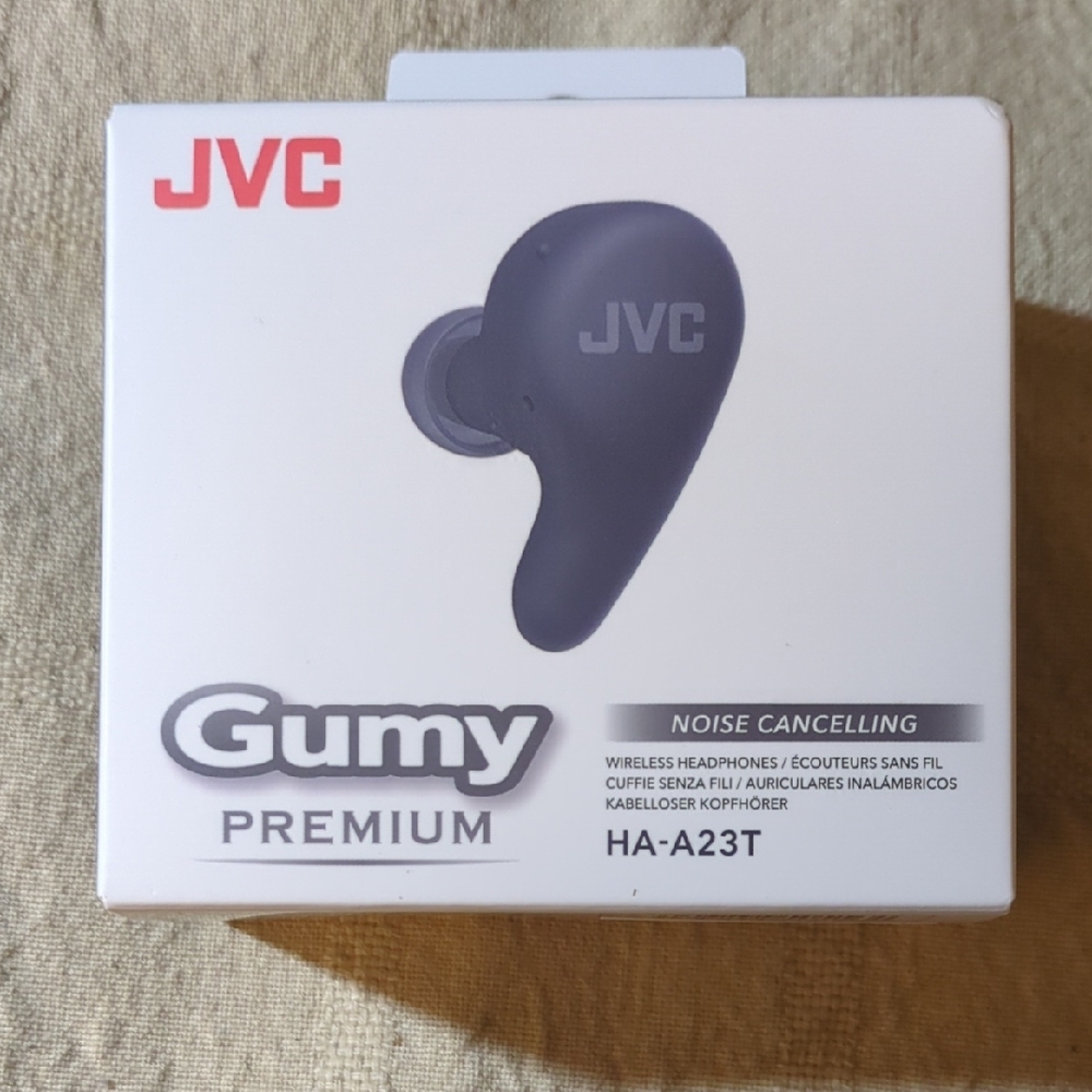 JVC Gumy Premium Noise Cancelling Earbud Headphones - Black $45